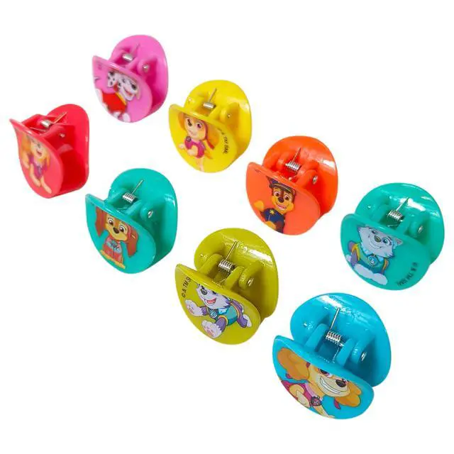 Alt view image 5 of 6 - Paw Patrol Girls Butterfly Hair Clips - 8 Cute Hair Clips with Small Soft Claw, Clips for Every Occasion - Multi Color with Your Favorite Paw Patrol Characters - Ages 3+