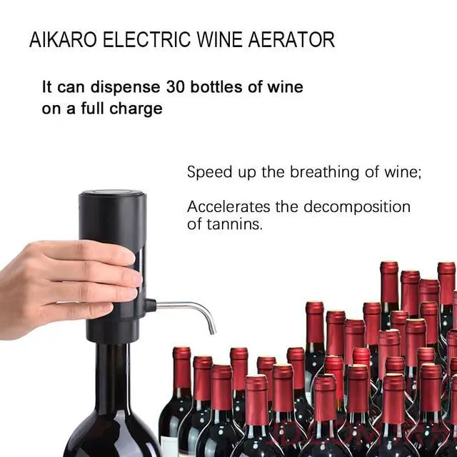 Alt view image 2 of 7 - Electric Wine Aerator Pourer Rechargeable Automatic Electronic Decanter