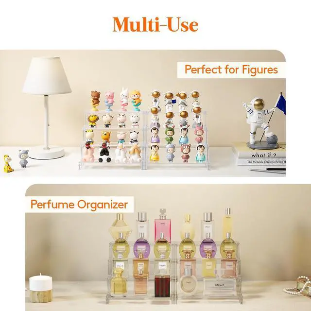 Alt view image 4 of 7 - Perfume Organizer, Cologne Stand Tool-Free Assembly, 9", 1 Pcs