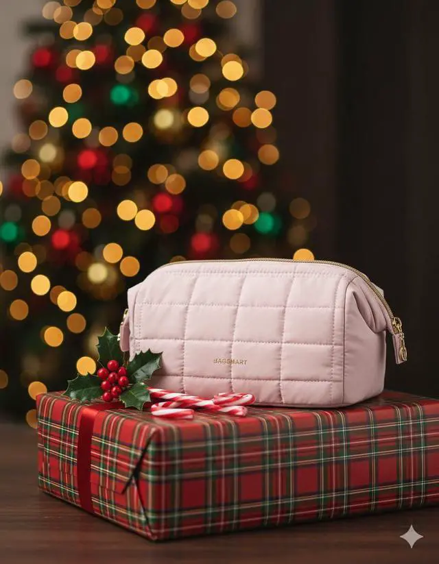 Alt view image 2 of 7 - Makeup Bag Travel Toiletry Bag, Wide-open Zipper Pouch, Pink