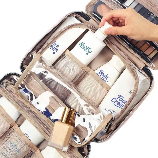 Alt view image 5 of 6 - Travel Toiletry Bag for women, Portable Hanging makeup Organizer