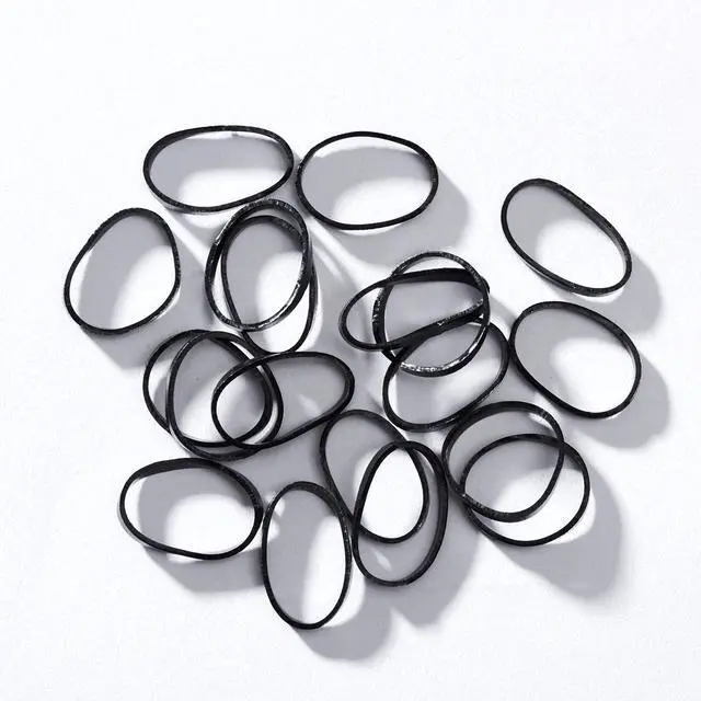 Alt view image 3 of 5 - 1000-Pack Elastic Hair Ties Non-slip Rubber Hair Bands for Girls, Black