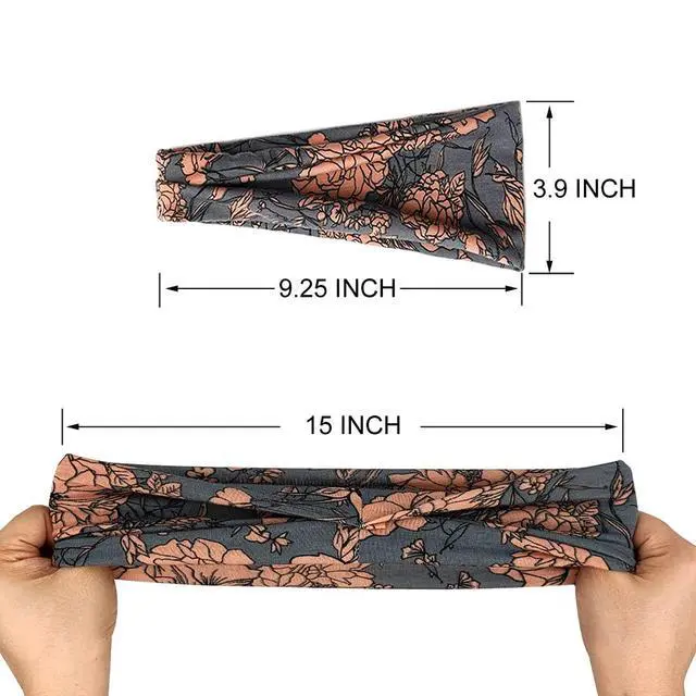 Alt view image 3 of 6 - 6 Pack Headbands for Women, Boho Wide Head Bands & Hair Accessories