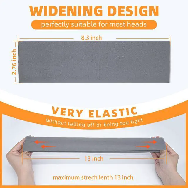 Alt view image 4 of 6 - Headbands for Women 8PCS, Summer-Exclusive Elastic Non Slip Hair Head Bands