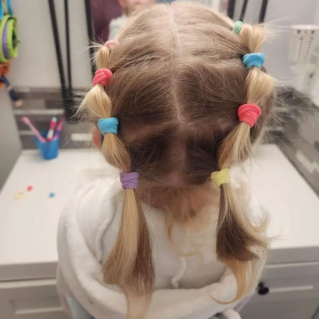 Alt view image 2 of 7 - 200 Pack Hair Ties BEoffer Baby Toddlers Girls Elastics Hair Bands No Damage Multicolor Colorful Small Rubber Bands Ponytail Pigtails Holders Not Harm to Hair (Macaron)