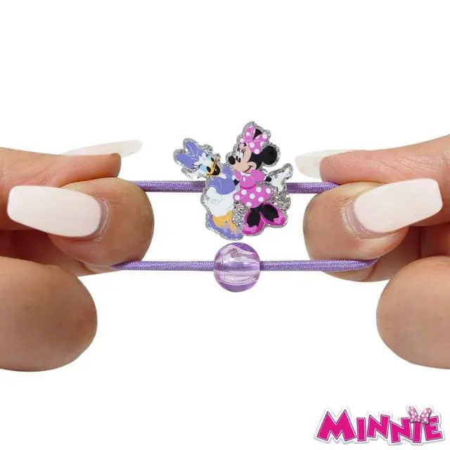Alt view image 5 of 5 - Disney Minnie Mouse Elastic Hair Ties for Girls - Multicolored, Durable Elastic - Pack of 6 - Ideal Hair Accessories for Ponytails & Buns, Ages 3+