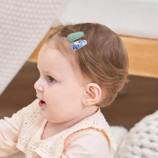 Alt view image 6 of 7 - 40 PCS Cute Toddler Snap Hair Clips with Flower Patterns - 1.5" Mini Hair Barrettes and Accessories for Baby Girls, Infants, Toddlers