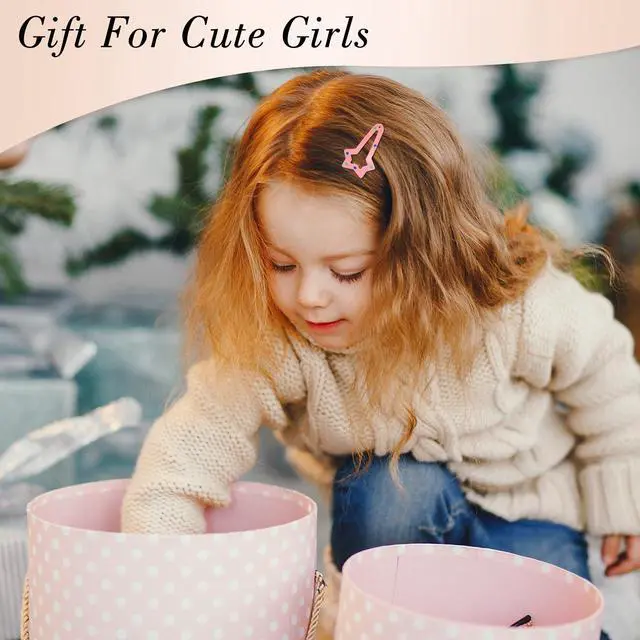 Alt view image 6 of 7 - 82Pcs Colorful Snap Hair Clips for Girls Toddler kid Small Barrettes