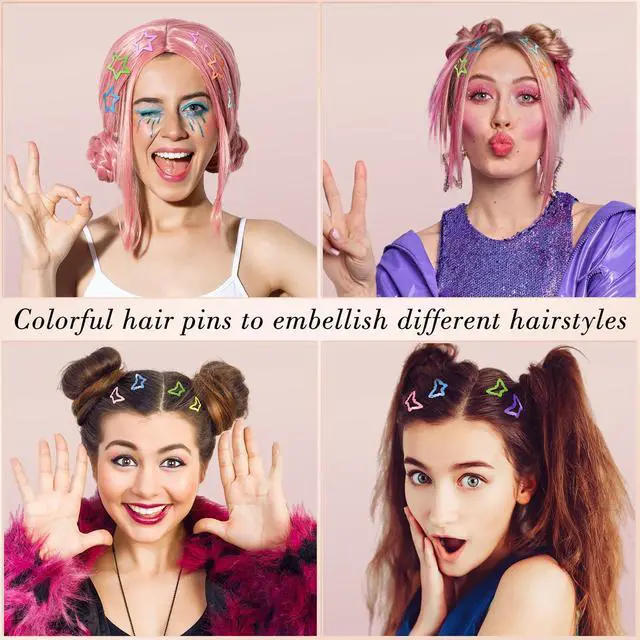 Alt view image 5 of 7 - 82Pcs Colorful Snap Hair Clips for Girls Toddler kid Small Barrettes