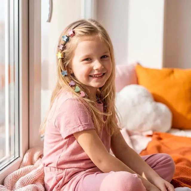 Alt view image 3 of 6 - 100 Pcs Mini Hair Clips for Girls, Cute Pastel Flower & Animal Design Clips, Durable Plastic Hair Accessories for Toddlers and Kids