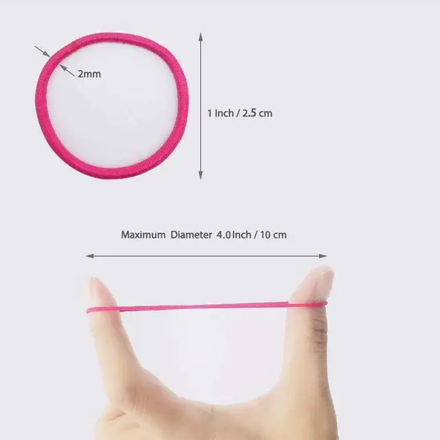 Alt view image 2 of 7 - 200pcs Hair Ties for Kids Hair Ties Toddler Girls for Girls Elastic Hair Bands Small Kids