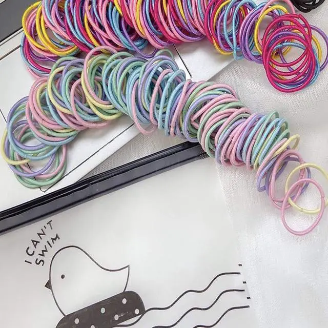 Alt view image 7 of 7 - 200pcs Hair Ties for Kids Hair Ties Toddler Girls for Girls Elastic Hair Bands Small Kids