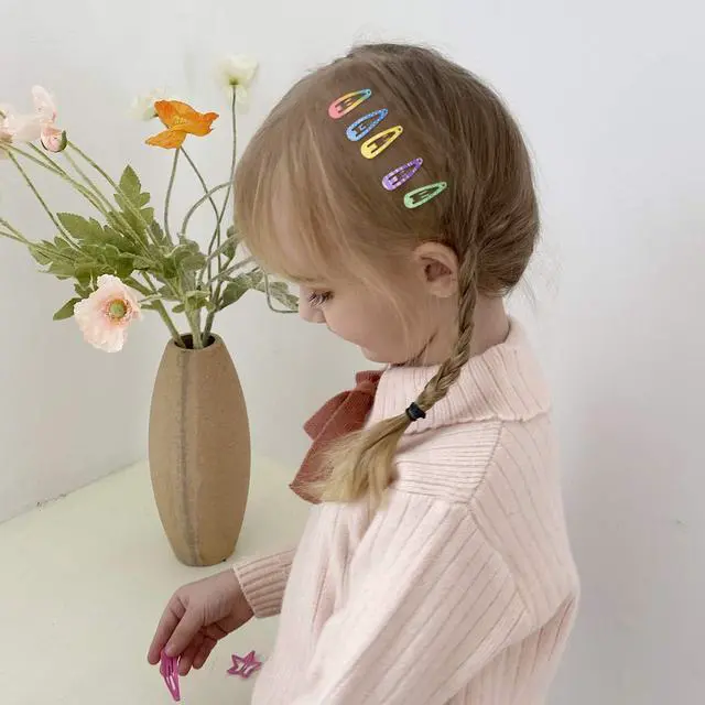 Alt view image 3 of 7 - Toddler Hair Clips, 80Pcs 1.2 Inch Mini Snap Hair Clips for Baby Girls Kids