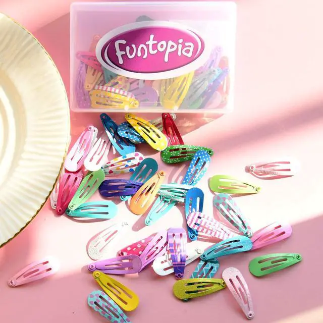 Alt view image 4 of 7 - Toddler Hair Clips, 80Pcs 1.2 Inch Mini Snap Hair Clips for Baby Girls Kids