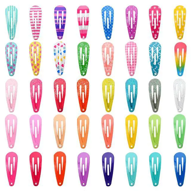Alt view image 5 of 7 - Toddler Hair Clips, 80Pcs 1.2 Inch Mini Snap Hair Clips for Baby Girls Kids
