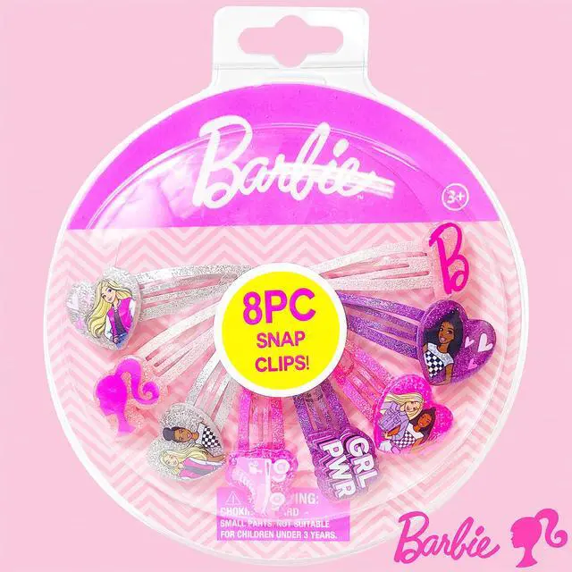 Alt view image 7 of 7 - Barbie Hair Clips for Girls Snap Clips 8 Pack Multi Color Ages 3+