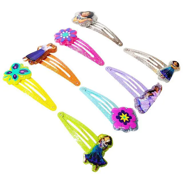 Alt view image 6 of 7 - Disney Encanto Kids Hair Clips for Girls Snap Clips 8 pack multi color Ages 3+