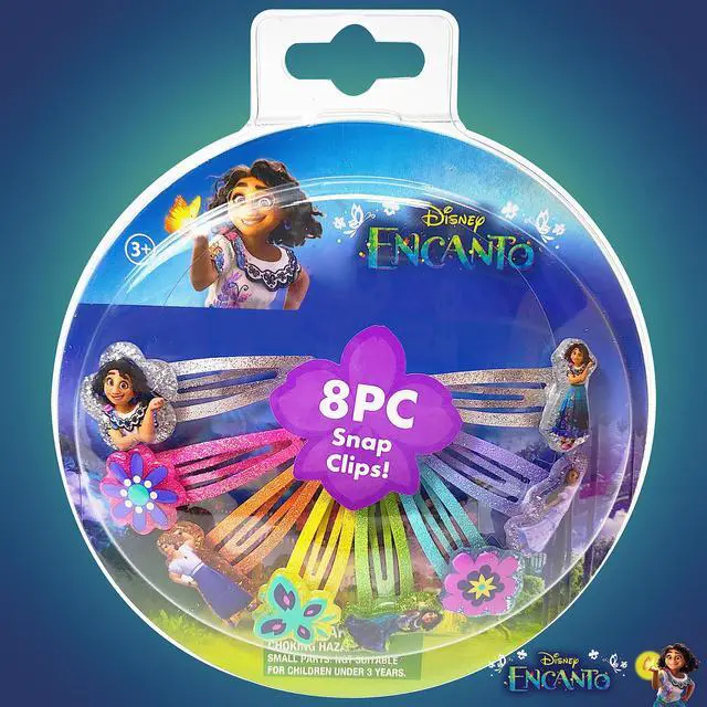 Alt view image 7 of 7 - Disney Encanto Kids Hair Clips for Girls Snap Clips 8 pack multi color Ages 3+