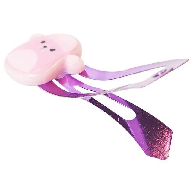 Alt view image 4 of 6 - Kids Hair Clips for Girls Squishmallows Snap Clips 8 Pack Multi Color Ages 8+