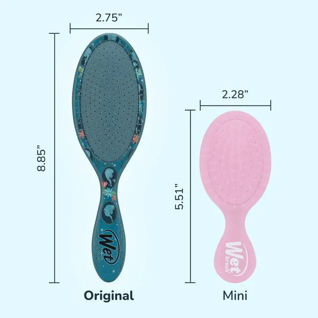 Alt view image 4 of 7 - Original Detangler Hair Brush, Anna & Elsa (Disney Love), Ultra-Soft IntelliFlex Bristles, Detangling Bristles Glide Through Tangles (Wet Dry & Damaged Hair), Women & Men