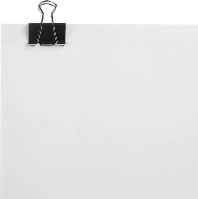 Alt view image 7 of 7 - Sturdy Binder Clips, Office Supplies, Medium 1.25 inches, Document Organizing, Sturdy Steel, Black, 24 Count (2 Pack of 12)