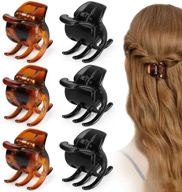 Main image of 6 Pieces Hair Claw Clips, Morhom 1.3 Inch Jaw Clips for Thick or Medium Hair