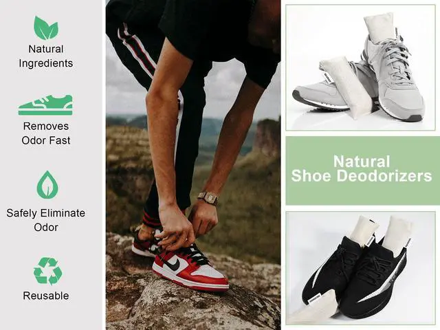 Alt view image 5 of 7 - 6 Pack Activated Charcoal Shoe Odor Eliminator, Shoe Deodorizer insert Bag