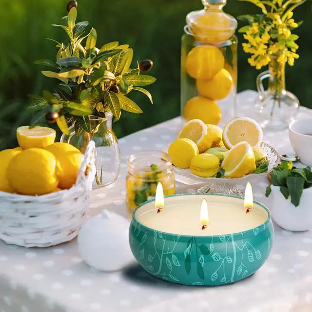 Alt view image 4 of 7 - Citronella Candles Outdoor, Large Citronella Candle Outdoor for Patio, 3 Pack 12oz Summer Candle Bulk for Home Garden Yard Camping Party Indoor Outside Decorative, 210 Hours Long Burning, 3 Wick