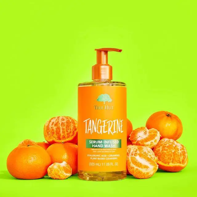 Alt view image 7 of 7 - Tangerine Serum Infused Hand Wash, Nourish & Hydrate Hands with Strengthening Skin Care, Long Lasting Scent, Cleanse & Lock in Moisture, 11 fl oz.