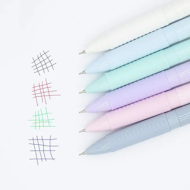 Alt view image 3 of 7 - Multicolor Ballpoint Pen 0.5, 4-in-1 Colored Pens Fine Point,Ballpoint Gift Pens for Planner Journaling,Assorted Ink, 6-Count