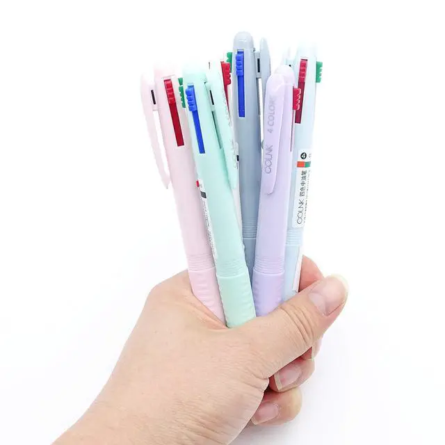 Alt view image 5 of 7 - Multicolor Ballpoint Pen 0.5, 4-in-1 Colored Pens Fine Point,Ballpoint Gift Pens for Planner Journaling,Assorted Ink, 6-Count
