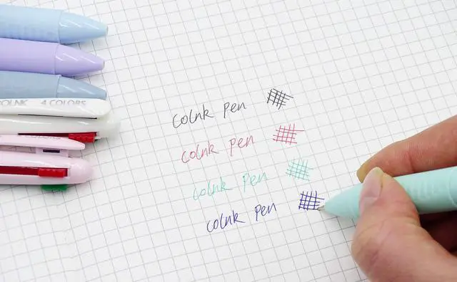Alt view image 7 of 7 - Multicolor Ballpoint Pen 0.5, 4-in-1 Colored Pens Fine Point,Ballpoint Gift Pens for Planner Journaling,Assorted Ink, 6-Count