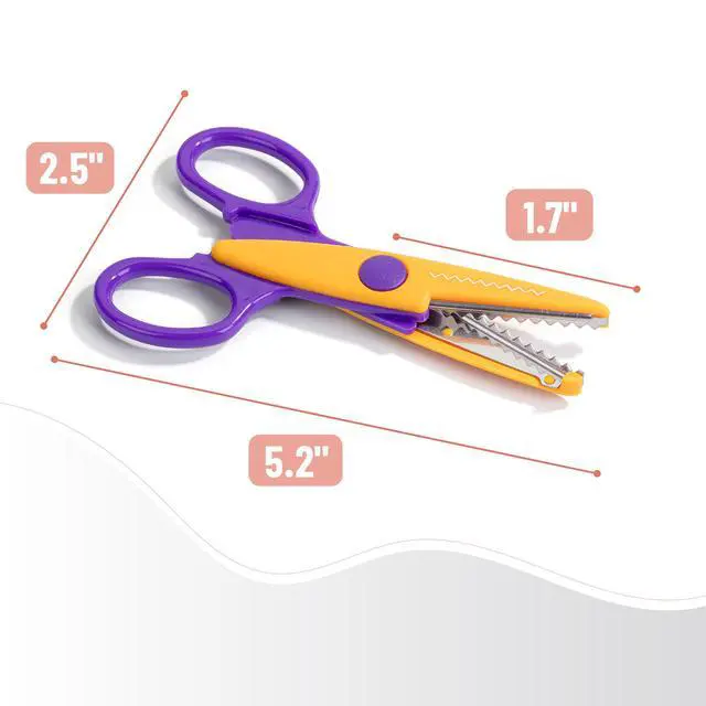 Alt view image 3 of 7 - Craft Scissors Decorative Edge, 6 Pack, Retro Colors
