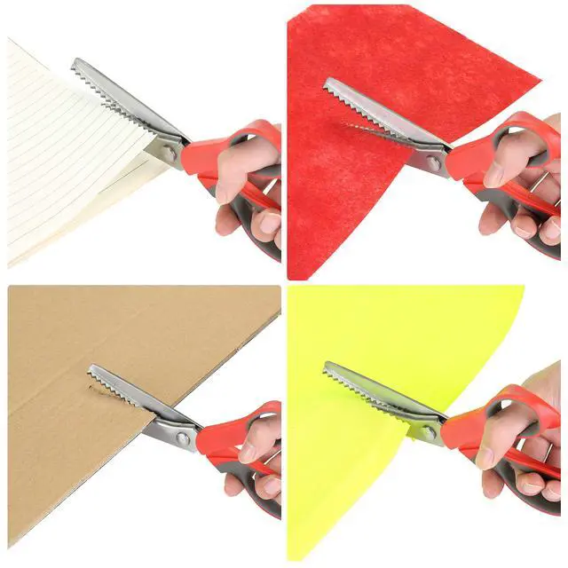 Alt view image 6 of 7 - Pinking Shears Comfort Grips Crafts Zig Zag Cut Sewing Scissors