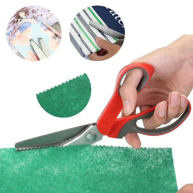 Alt view image 5 of 7 - Pinking Shears Comfort Grips Crafts Zig Zag Cut Sewing Scissors