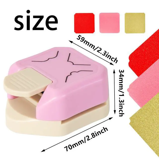Alt view image 3 of 6 - Decorative Corner Punch 3 in 1 Rounder Pattern Paper Edge Cutter Paper Punches for Crafting Photo Business Card Scrapbooking Tools Laminate DIY School & Home Crafting Supplies
