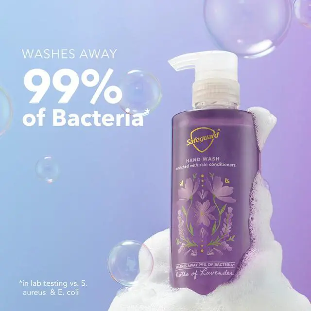 Alt view image 2 of 7 - Liquid Hand Soap, Micellar Deep Cleansing, Washes Away 99% Bacteria, Made with Natural Moisturizers, Enriched with Skin Conditioners, PH Balanced, Lavender Scent 15.5 oz (Pack of 4)