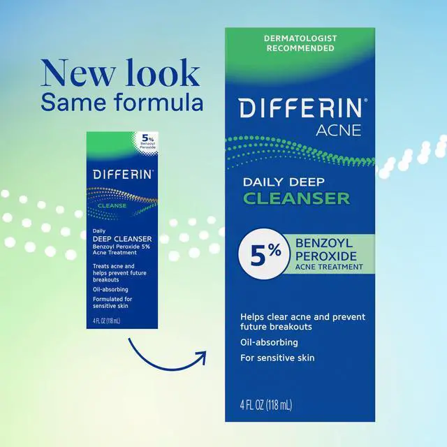 Alt view image 2 of 7 - Acne Face Wash, 5% Benzoyl Peroxide Daily Cleanser, 4oz