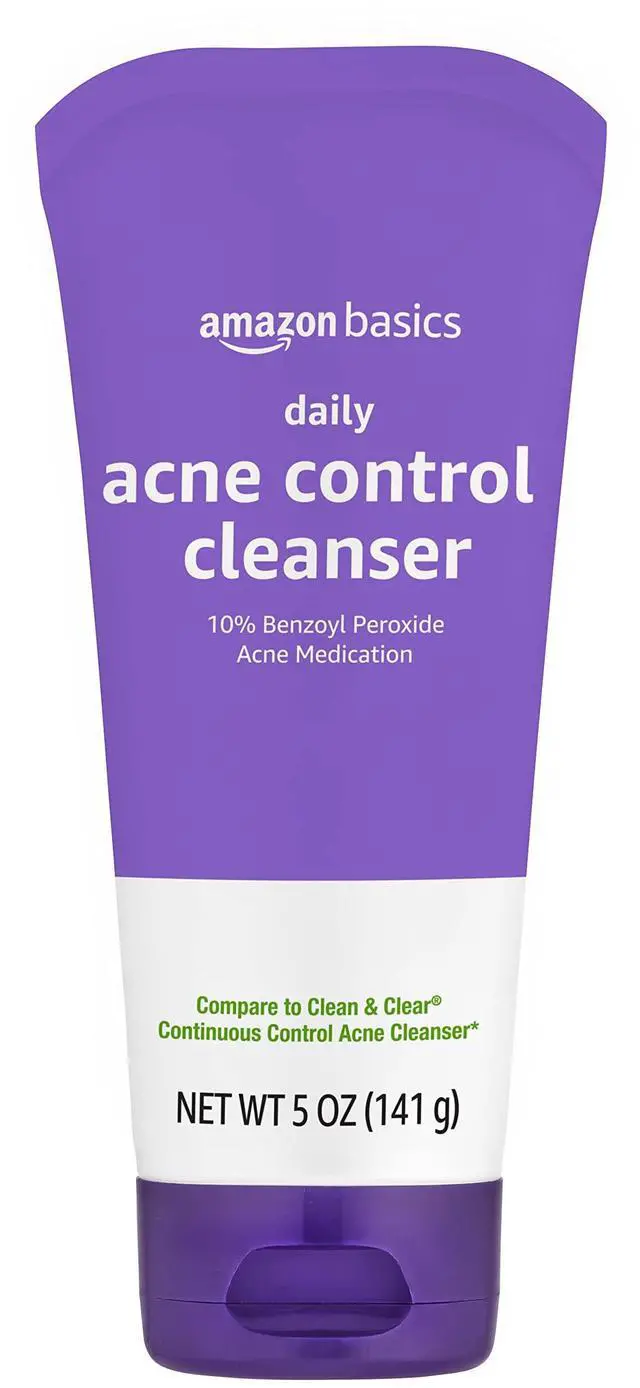 Main image of Acne Treatment Face Wash - Daily Control Cleanser, Maximum Strength 10% Benzoyl Peroxide for Stubborn Breakouts, 5 Ounce