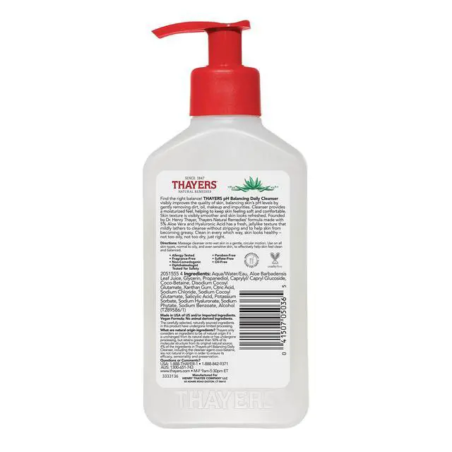 Alt view image 7 of 7 - pH Balancing Daily Cleanser, Face Wash with Aloe Vera, Gentle and Hydrating Skin Care for Dry, Oily, or Acne Prone Skin, 8 FL Oz.