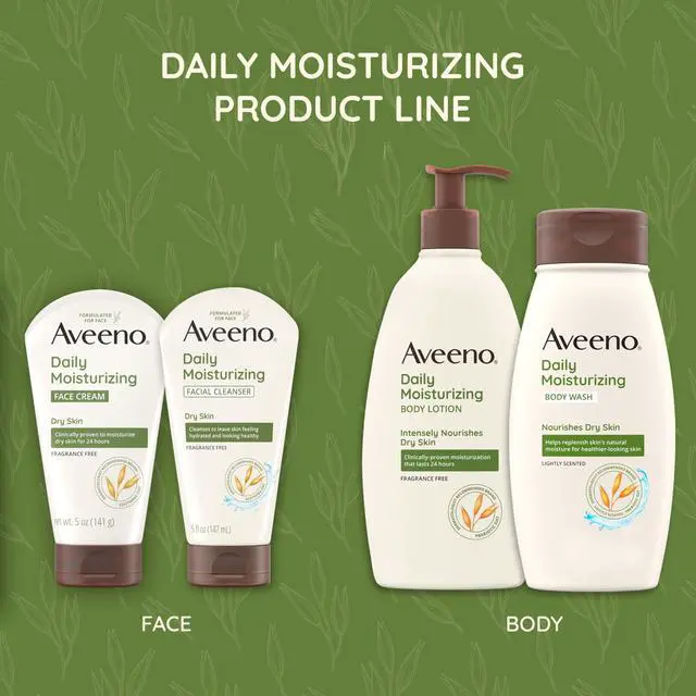 Alt view image 6 of 7 - Daily Moisturizing Facial Cleanser for Dry Skin, Gentle Face Cleanser with Soothing Oat for Skin that Feels Soft & Supple, Removes Dirt, Oil and Impurities, Fragrance Free, 12 FL OZ