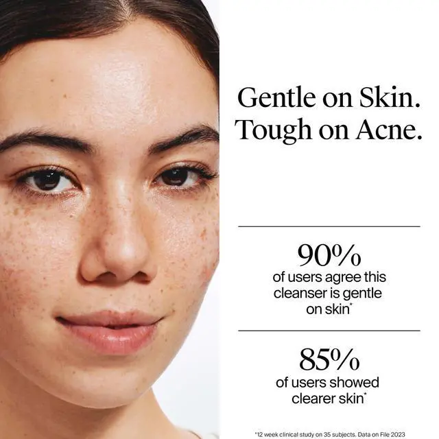 Alt view image 5 of 7 - Oil-Free Acne Face Wash - Facial Cleanser with Salicylic Acid, Daily Cleanser for Oily & Acne-Prone Skin, Clears & Helps Prevent Breakouts, Clear Formula, 9.1 fl. oz. Bottle