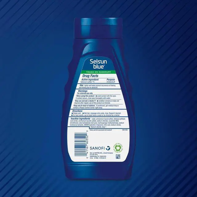 Alt view image 2 of 6 - Moisturizing Anti-dandruff Shampoo with Aloe, 11 fl. oz., Selenium Sulfide 1% (Pack of 2)
