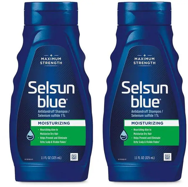 Main image of Moisturizing Anti-dandruff Shampoo with Aloe, 11 fl. oz., Selenium Sulfide 1% (Pack of 2)