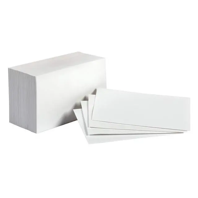 Alt view image 4 of 5 - Blank Index Cards for Studying and Note Taking, White, 3" x 5", 1000 Count (10 Pack of 100), 7.5 pt. Paper Weight