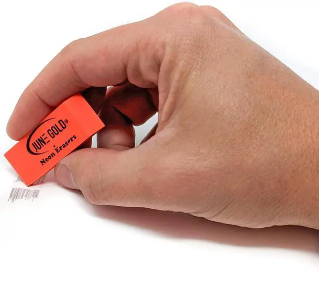 Alt view image 3 of 4 - 28 Neon Colored Rubber Erasers