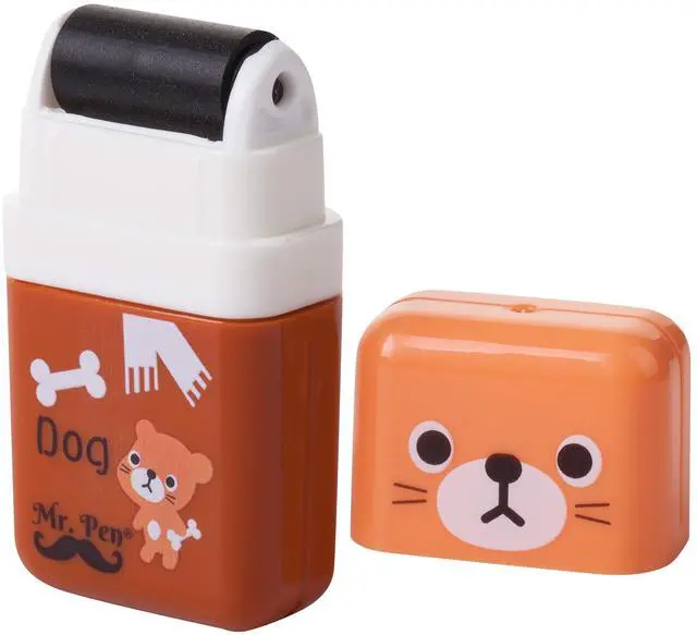 Alt view image 7 of 7 - Eraser with Cover and Roller, 6 Pack, Animal Theme