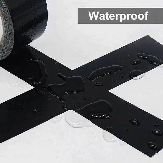 Alt view image 3 of 7 - 2 Pack Duct Tape Heavy Duty,9 Mil Thickness,2 Inches x 30 Yards,Strong Industrial Strength,Flexible,No Residue,Waterproof and Tear by Hand,Multi-Use for Indoor & Outdoor Repairs(Black)