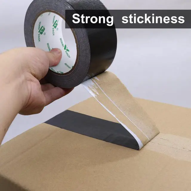 Alt view image 4 of 7 - 2 Pack Duct Tape Heavy Duty,9 Mil Thickness,2 Inches x 30 Yards,Strong Industrial Strength,Flexible,No Residue,Waterproof and Tear by Hand,Multi-Use for Indoor & Outdoor Repairs(Black)