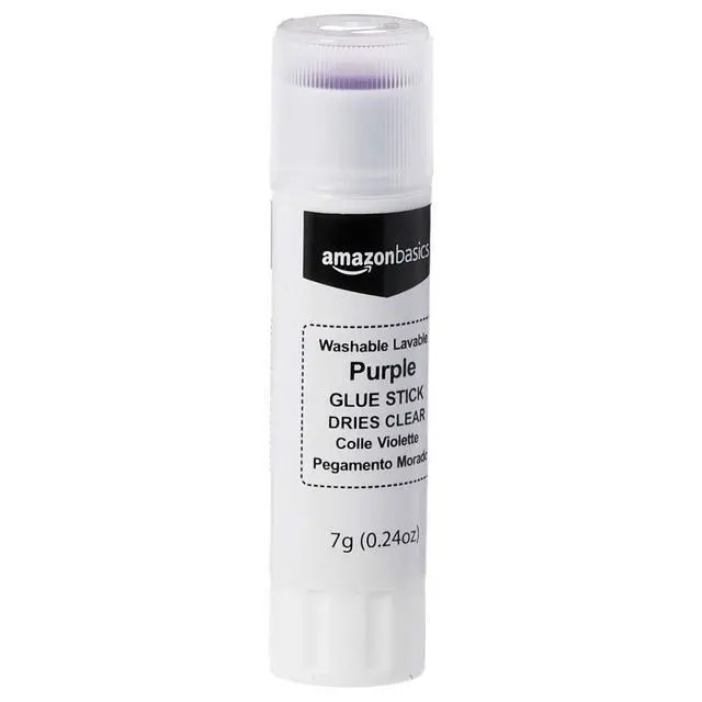 Alt view image 2 of 3 - Purple Washable School Glue Sticks for Classroom Supplies and Craft Projects, Dries Clear, 0.24-oz Stick, 60-Pack